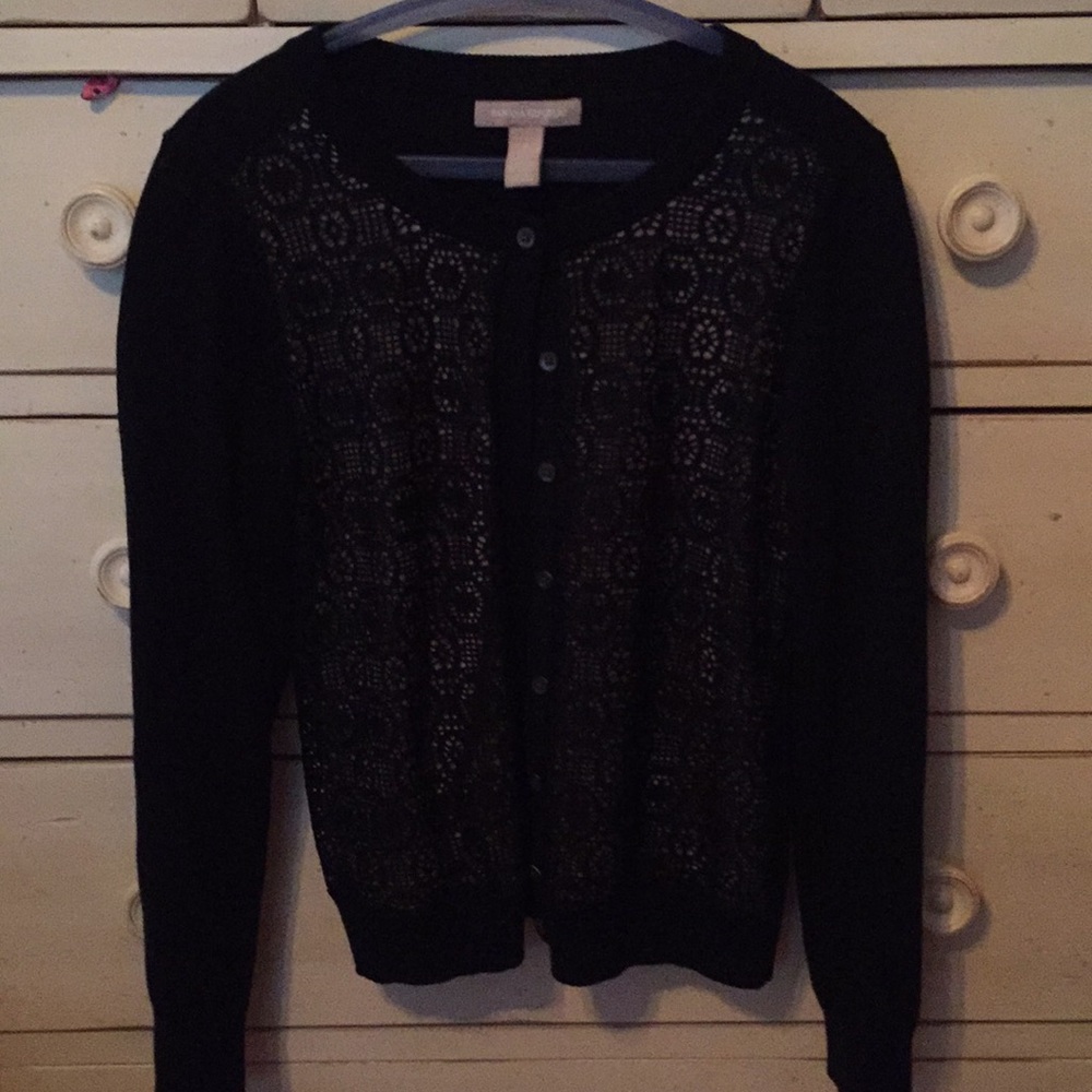 Black and beige BR cardigan